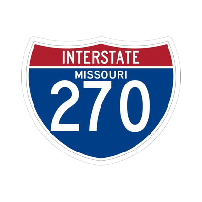 I-270 MO (Missouri) (Road Sign) STICKER Vinyl Kiss-Cut Decal 4 Inch White - The Sticker Space