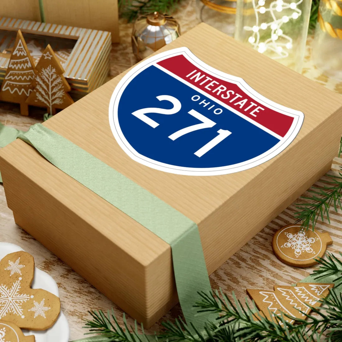 I-271 OH 1961 (Ohio) (Road Sign) STICKER Vinyl Kiss-Cut Decal - The Sticker Space