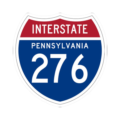 I-276 PA 1957 (Pennsylvania) (Road Sign) STICKER Vinyl Kiss-Cut Decal 2 Inch White - The Sticker Space