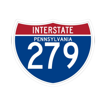 I-279 PA (Pennsylvania) (Road Sign) STICKER Vinyl Kiss-Cut Decal 3 Inch White - The Sticker Space