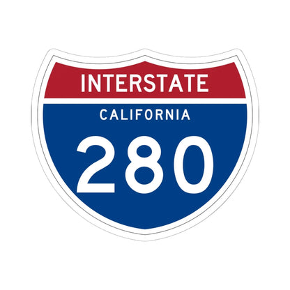 I-280 CA (California) (Road Sign) STICKER Vinyl Kiss-Cut Decal 6 Inch White - The Sticker Space