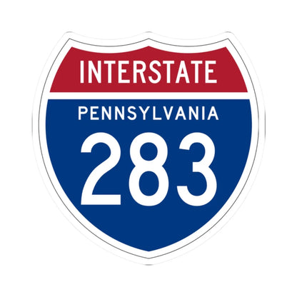 I-283 PA 1957 (Pennsylvania) (Road Sign) STICKER Vinyl Kiss-Cut Decal 2 Inch White - The Sticker Space