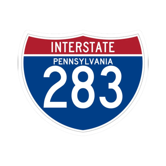 I-283 PA (Pennsylvania) (Road Sign) STICKER Vinyl Kiss-Cut Decal 2 Inch White - The Sticker Space