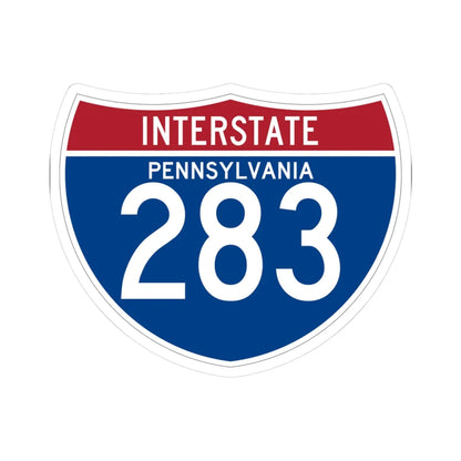 I-283 PA (Pennsylvania) (Road Sign) STICKER Vinyl Kiss-Cut Decal 3 Inch White - The Sticker Space