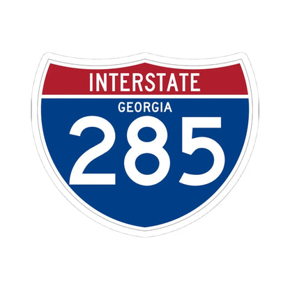 I-285 GA (Georgia) (Road Sign) STICKER Vinyl Kiss-Cut Decal 4 Inch White - The Sticker Space