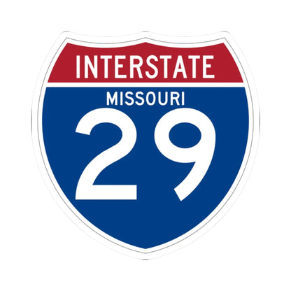 I-29 MO (Missouri) (Road Sign) STICKER Vinyl Kiss-Cut Decal 2 Inch White - The Sticker Space