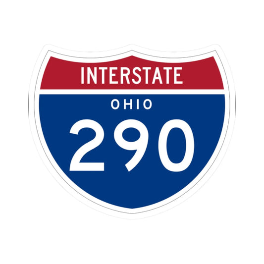 I-290 OH 1961 (Ohio) (Road Sign) STICKER Vinyl Kiss-Cut Decal 2 Inch White - The Sticker Space
