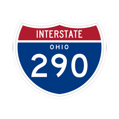 I-290 OH 1961 (Ohio) (Road Sign) STICKER Vinyl Kiss-Cut Decal 3 Inch White - The Sticker Space