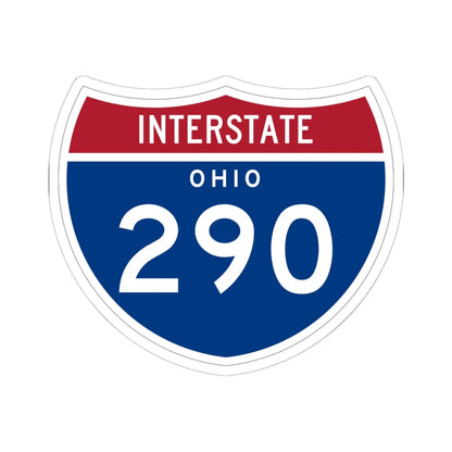 I-290 OH 1961 (Ohio) (Road Sign) STICKER Vinyl Kiss-Cut Decal 6 Inch White - The Sticker Space