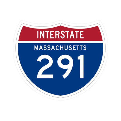 I-291 MA 1961 (Massachusetts) (Road Sign) STICKER Vinyl Kiss-Cut Decal 2 Inch White - The Sticker Space