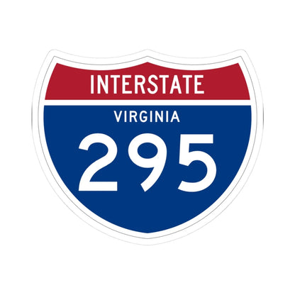 I-295 VA 1961 (Virginia) (Road Sign) STICKER Vinyl Kiss-Cut Decal 3 Inch White - The Sticker Space