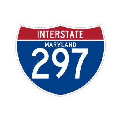 I-297 MD (Maryland) (Road Sign) STICKER Vinyl Kiss-Cut Decal 2 Inch White - The Sticker Space