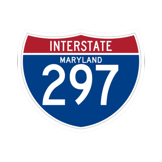 I-297 MD (Maryland) (Road Sign) STICKER Vinyl Kiss-Cut Decal 2 Inch White - The Sticker Space