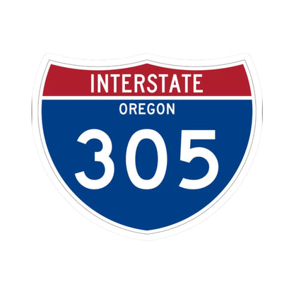 I-305 OR Metric (Oregon) (Road Sign) STICKER Vinyl Kiss-Cut Decal 2 Inch White - The Sticker Space