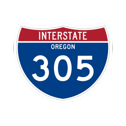 I-305 OR Metric (Oregon) (Road Sign) STICKER Vinyl Kiss-Cut Decal 2 Inch White - The Sticker Space