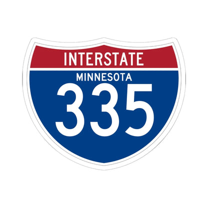 I-335 MN (Minnesota) (Road Sign) STICKER Vinyl Kiss-Cut Decal 6 Inch White - The Sticker Space