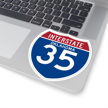 I-35 OK (Oklahoma) (Road Sign) STICKER Vinyl Kiss-Cut Decal - The Sticker Space