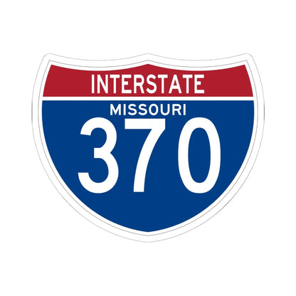 I-370 MO (Missouri) (Road Sign) STICKER Vinyl Kiss-Cut Decal 6 Inch White - The Sticker Space
