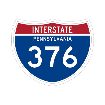 I-376 PA 1961 (Pennsylvania) (Road Sign) STICKER Vinyl Kiss-Cut Decal 6 Inch White - The Sticker Space