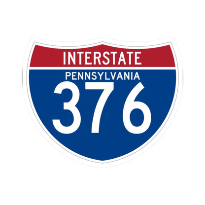 I-376 PA (Pennsylvania) (Road Sign) STICKER Vinyl Kiss-Cut Decal 2 Inch White - The Sticker Space