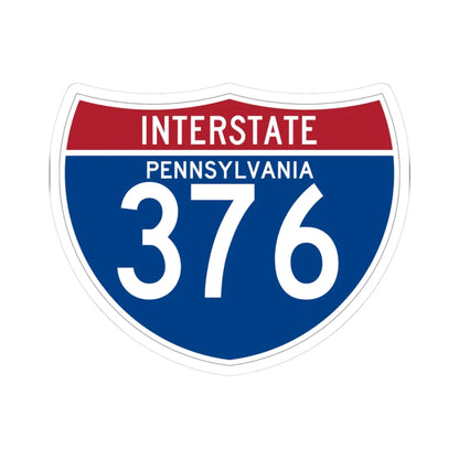 I-376 PA (Pennsylvania) (Road Sign) STICKER Vinyl Kiss-Cut Decal 3 Inch White - The Sticker Space