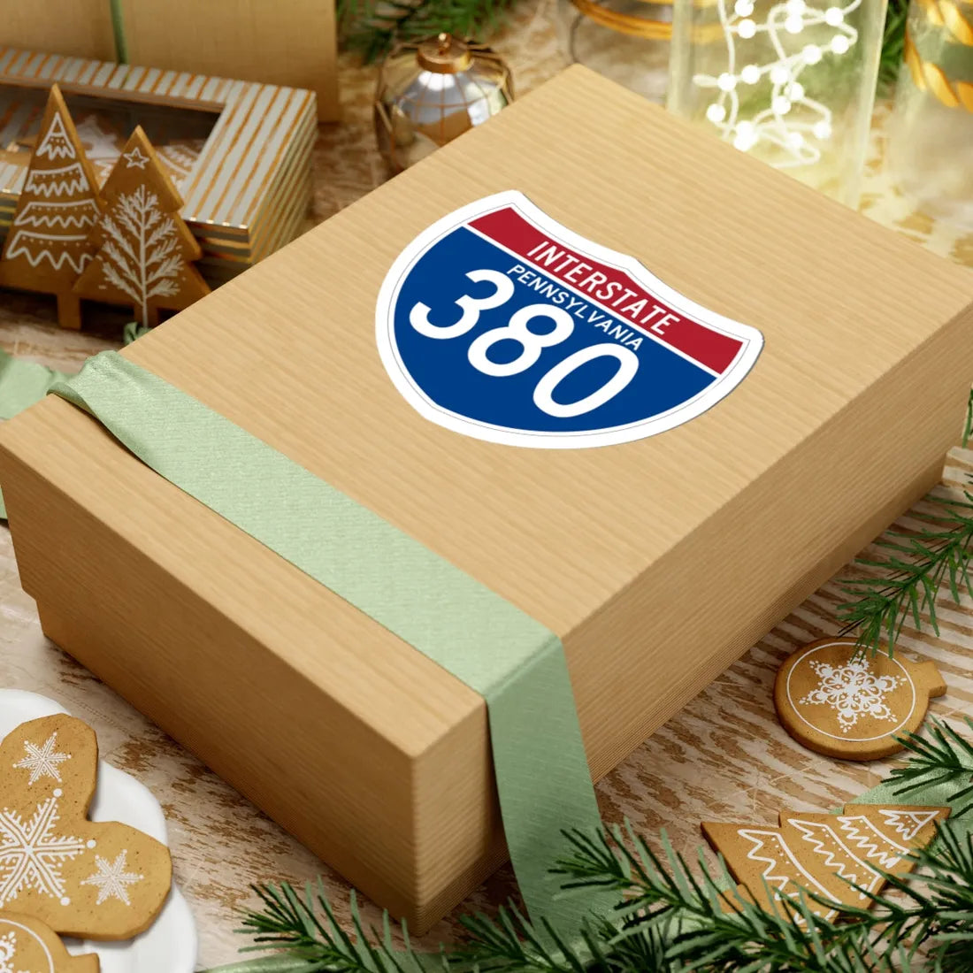 I-380 PA (Pennsylvania) (Road Sign) STICKER Vinyl Kiss-Cut Decal - The Sticker Space