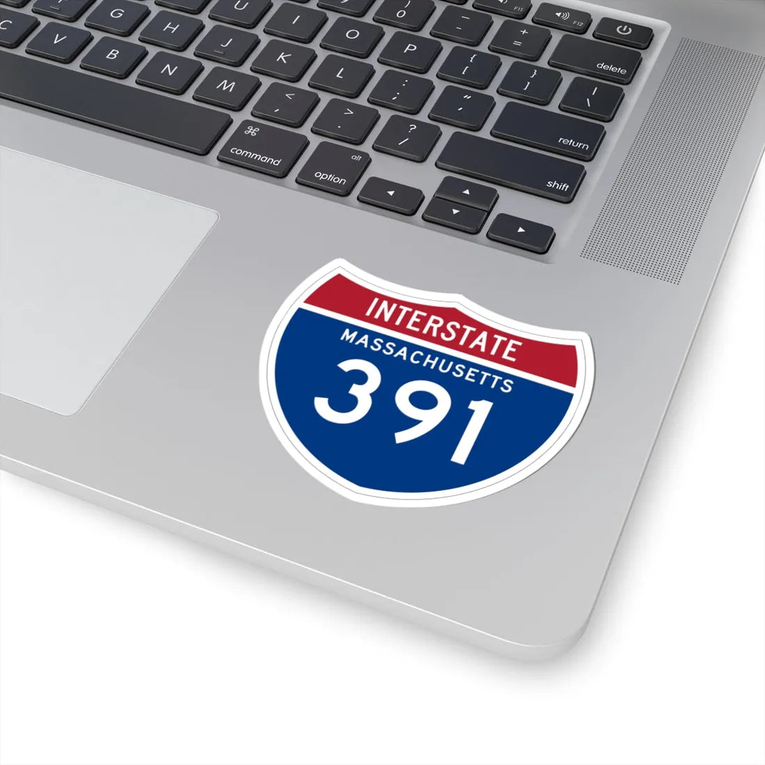 I-391 MA 1961 (Massachusetts) (Road Sign) STICKER Vinyl Kiss-Cut Decal - The Sticker Space