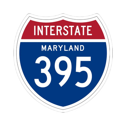 I-395 MD 1957 (Maryland) (Road Sign) STICKER Vinyl Kiss-Cut Decal 4 Inch White - The Sticker Space