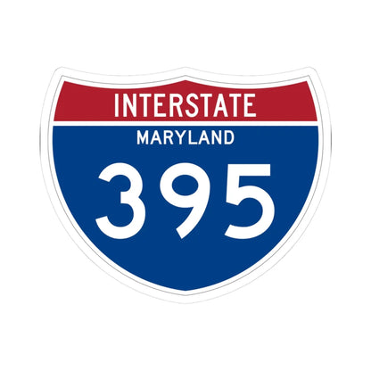 I-395 MD Metric (Maryland) (Road Sign) STICKER Vinyl Kiss-Cut Decal 3 Inch White - The Sticker Space