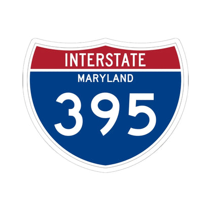 I-395 MD Metric (Maryland) (Road Sign) STICKER Vinyl Kiss-Cut Decal 6 Inch White - The Sticker Space