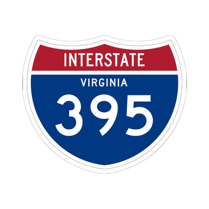 I-395 VA 1961 (Virginia) (Road Sign) STICKER Vinyl Kiss-Cut Decal 6 Inch White - The Sticker Space