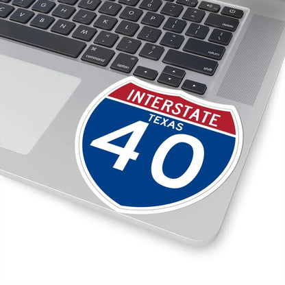 I-40 TX (Texas) (Road Sign) STICKER Vinyl Kiss-Cut Decal - The Sticker Space