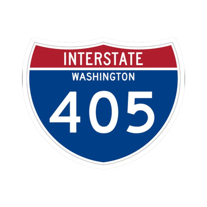I-405 WA Metric (Washington) (Road Sign) STICKER Vinyl Kiss-Cut Decal 2 Inch White - The Sticker Space