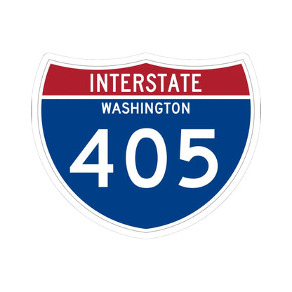 I-405 WA Metric (Washington) (Road Sign) STICKER Vinyl Kiss-Cut Decal 3 Inch White - The Sticker Space
