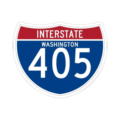 I-405 WA (Washington) (Road Sign) STICKER Vinyl Kiss-Cut Decal 6 Inch White - The Sticker Space