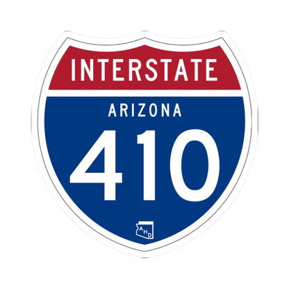 I-410 AZ 1957 (Arizona) (Road Sign) STICKER Vinyl Kiss-Cut Decal 2 Inch White - The Sticker Space