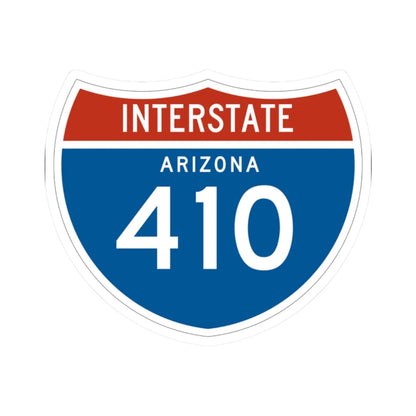 I-410 AZ 1961 (Arizona) (Road Sign) STICKER Vinyl Kiss-Cut Decal 2 Inch White - The Sticker Space