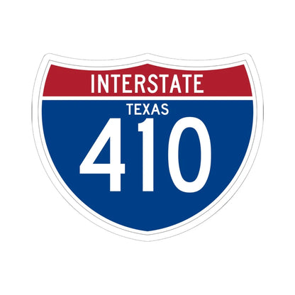 I-410 TX (Texas) (Road Sign) STICKER Vinyl Kiss-Cut Decal 6 Inch White - The Sticker Space
