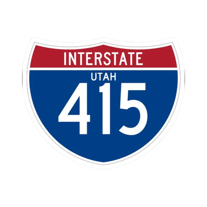 I-415 UT (Utah) (Road Sign) STICKER Vinyl Kiss-Cut Decal 2 Inch White - The Sticker Space