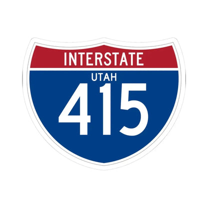 I-415 UT (Utah) (Road Sign) STICKER Vinyl Kiss-Cut Decal 3 Inch White - The Sticker Space