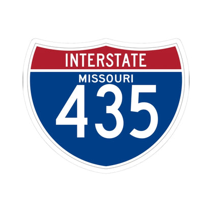 I-435 MO (Missouri) (Road Sign) STICKER Vinyl Kiss-Cut Decal 3 Inch White - The Sticker Space