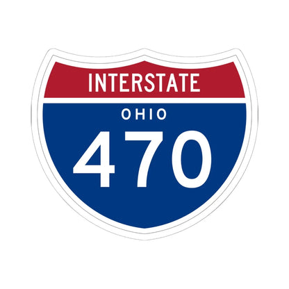 I-47- OH 1961 (Ohio) (Road Sign) STICKER Vinyl Kiss-Cut Decal 6 Inch White - The Sticker Space