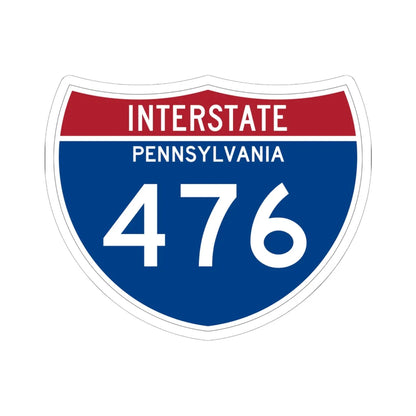 I-476 PA 1961 (Pennsylvania) (Road Sign) STICKER Vinyl Kiss-Cut Decal 6 Inch White - The Sticker Space