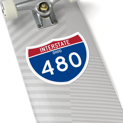 I-480 OH Metric (Ohio) (Road Sign) STICKER Vinyl Kiss-Cut Decal - The Sticker Space