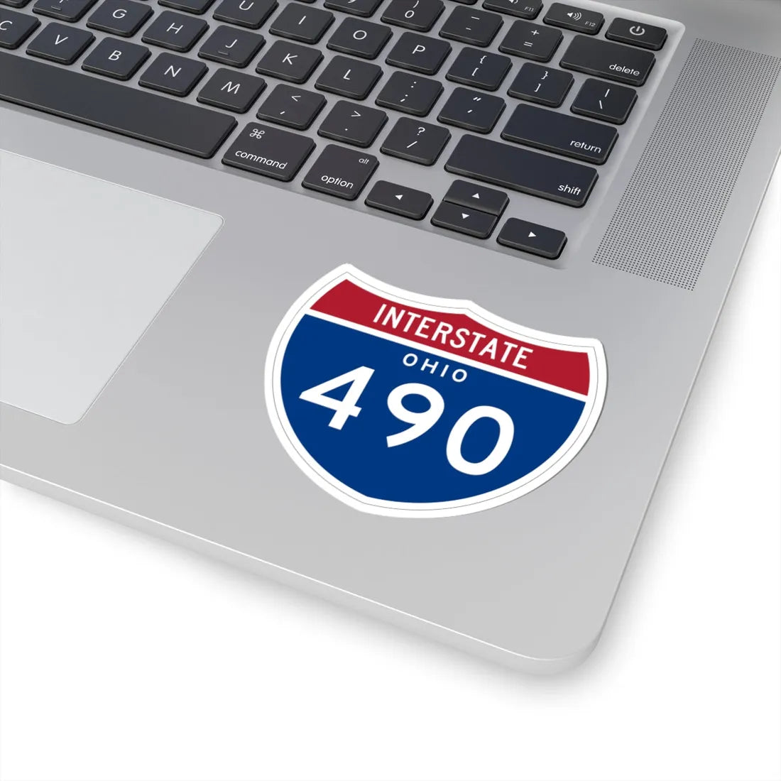 I-490 OH 1961 (Ohio) (Road Sign) STICKER Vinyl Kiss-Cut Decal - The Sticker Space