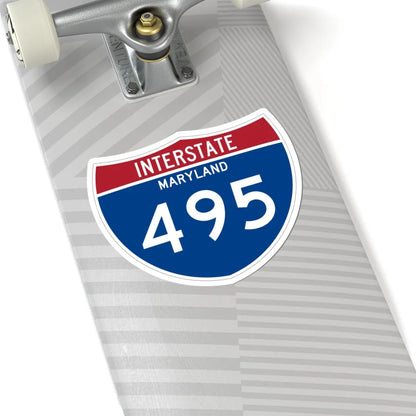 I-495 MD Metric (Maryland) (Road Sign) STICKER Vinyl Kiss-Cut Decal - The Sticker Space