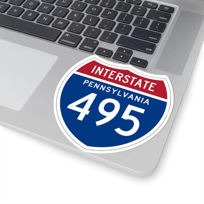 I-495 PA 1957 (Pennsylvania) (Road Sign) STICKER Vinyl Kiss-Cut Decal - The Sticker Space