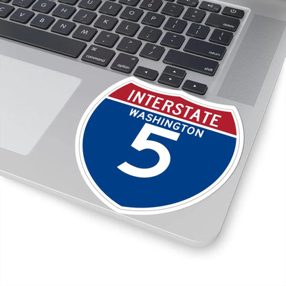 I-5 WA (Washington) (Road Sign) STICKER Vinyl Kiss-Cut Decal - The Sticker Space