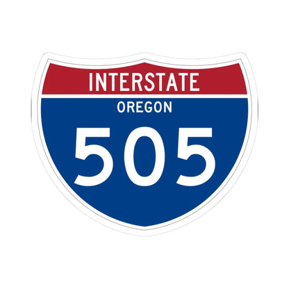 I-505 OR Metric (Oregon) (Road Sign) STICKER Vinyl Kiss-Cut Decal 3 Inch White - The Sticker Space