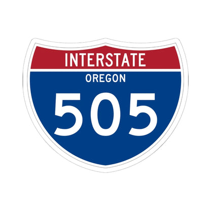 I-505 OR Metric (Oregon) (Road Sign) STICKER Vinyl Kiss-Cut Decal 6 Inch White - The Sticker Space